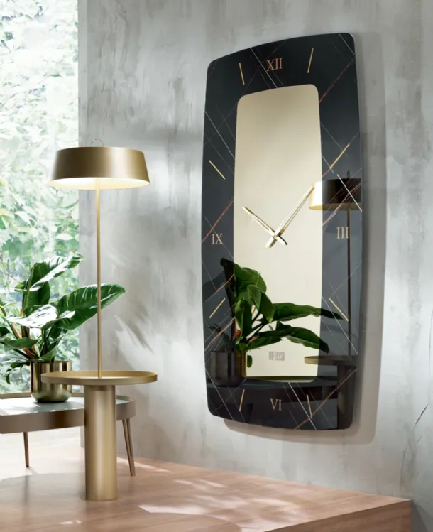 Crystal wall clock Sanremo by Riflessi.