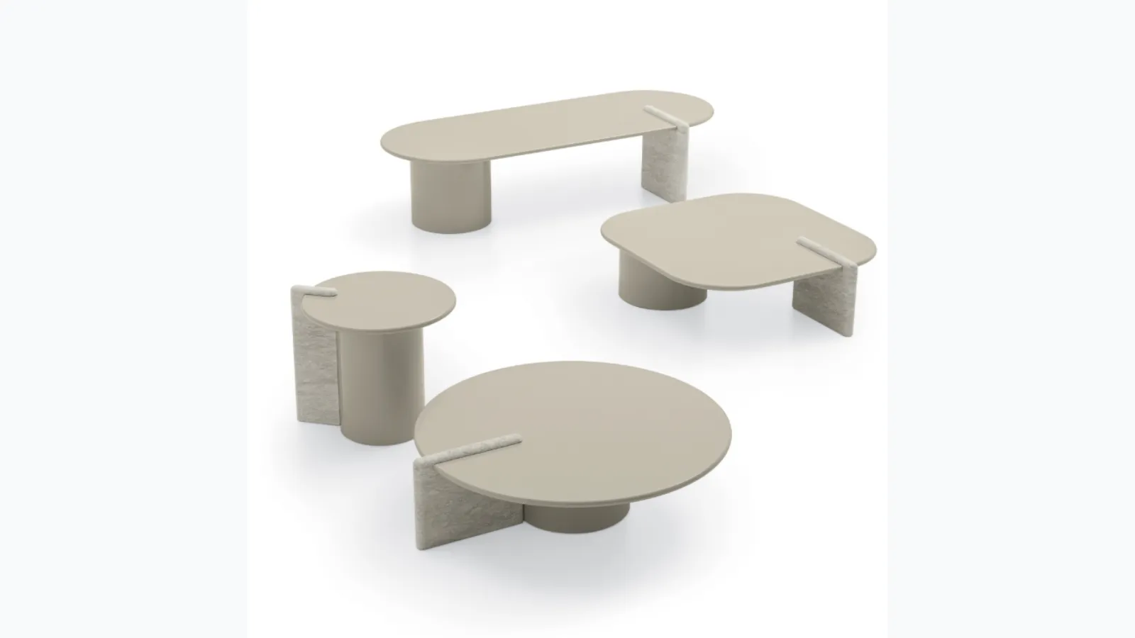 Petra side tables by Ditre Italia