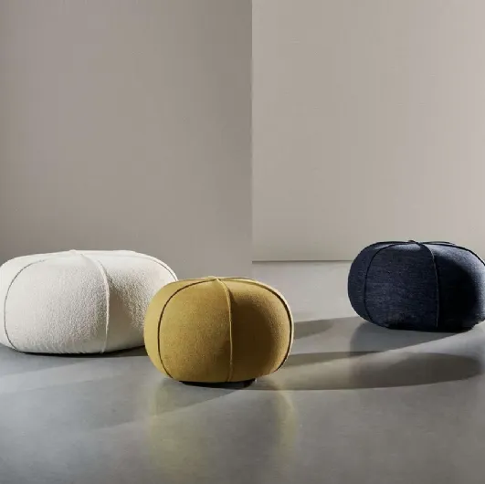 Pouf Clove in Twils padded fabric