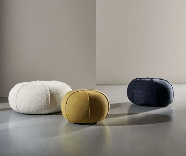 Pouf Clove in Twils padded fabric