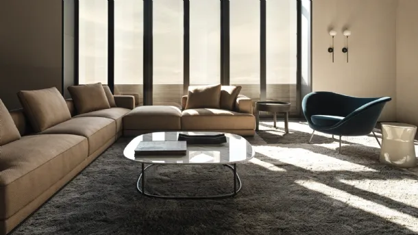 Regent marble coffee table by Molteni & C