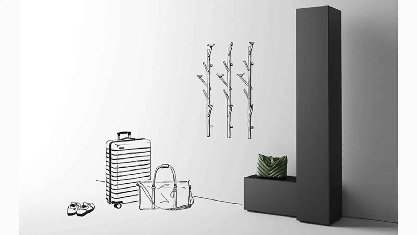 Mobile Container Rule by Minotti Italy