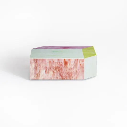 Colorful glass coffee table Remis by Glas Italia