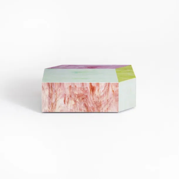 Colorful glass coffee table Remis by Glas Italia
