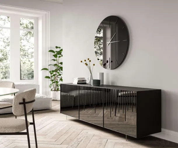 Mirror clock Replay by Ozzio