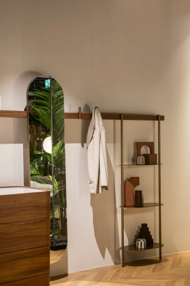 Novamobili Riga Wall-Mounted Shelf and Coat Rack