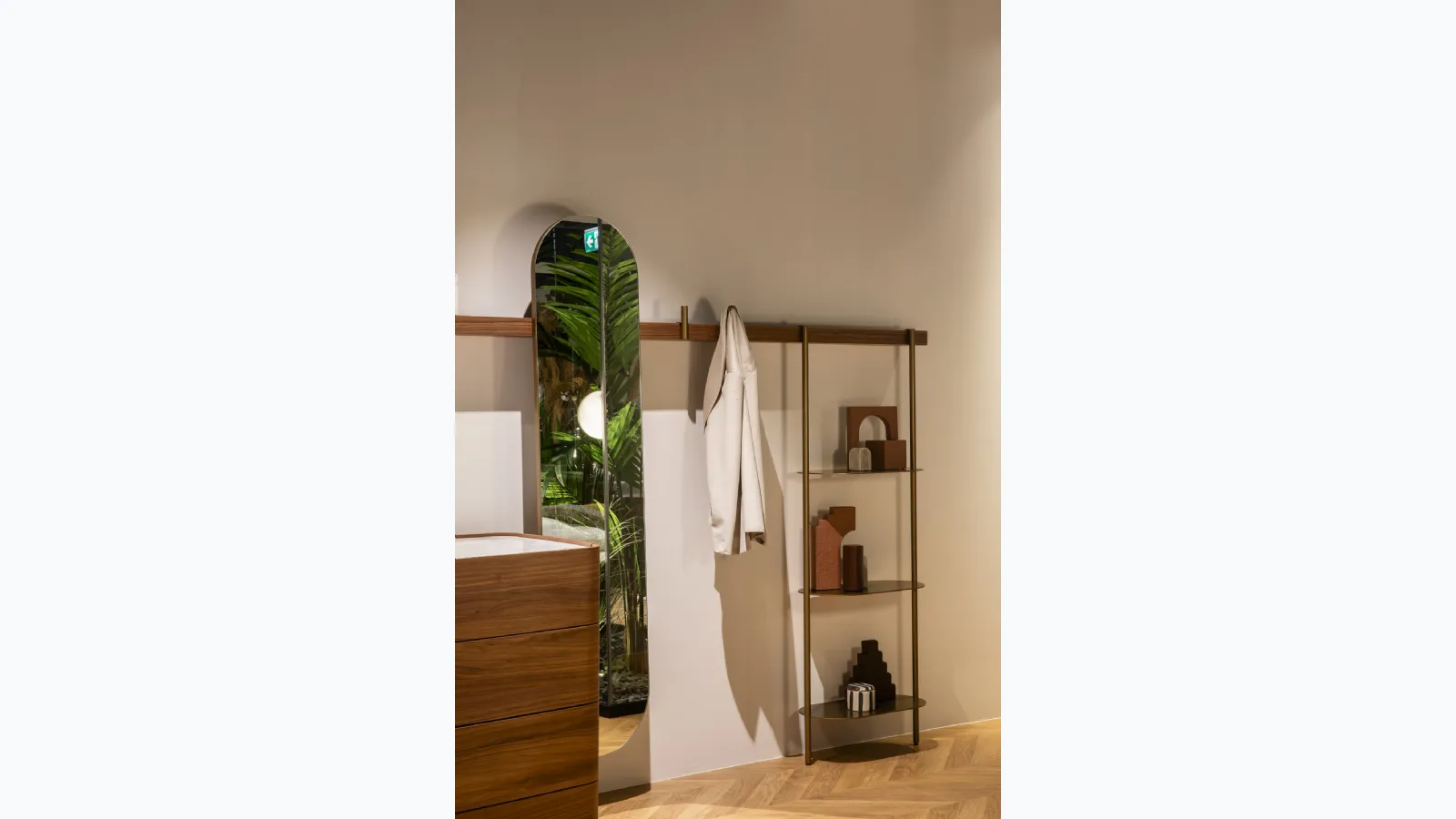 Novamobili Riga Wall-Mounted Shelf and Coat Rack