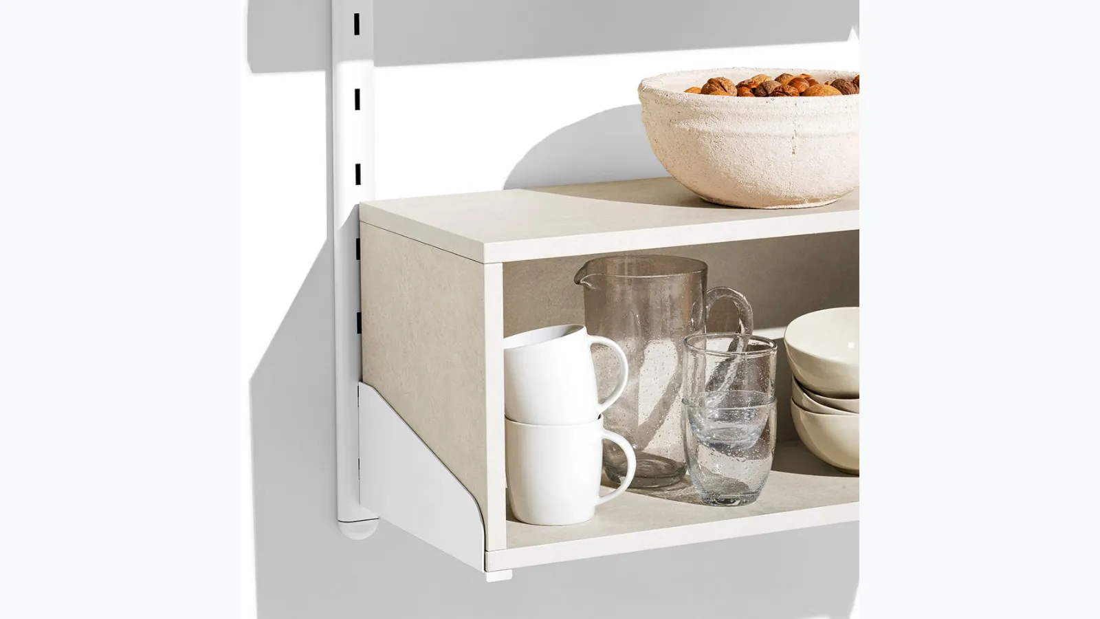 Metal and melamine shelves Shelfy by Connubia