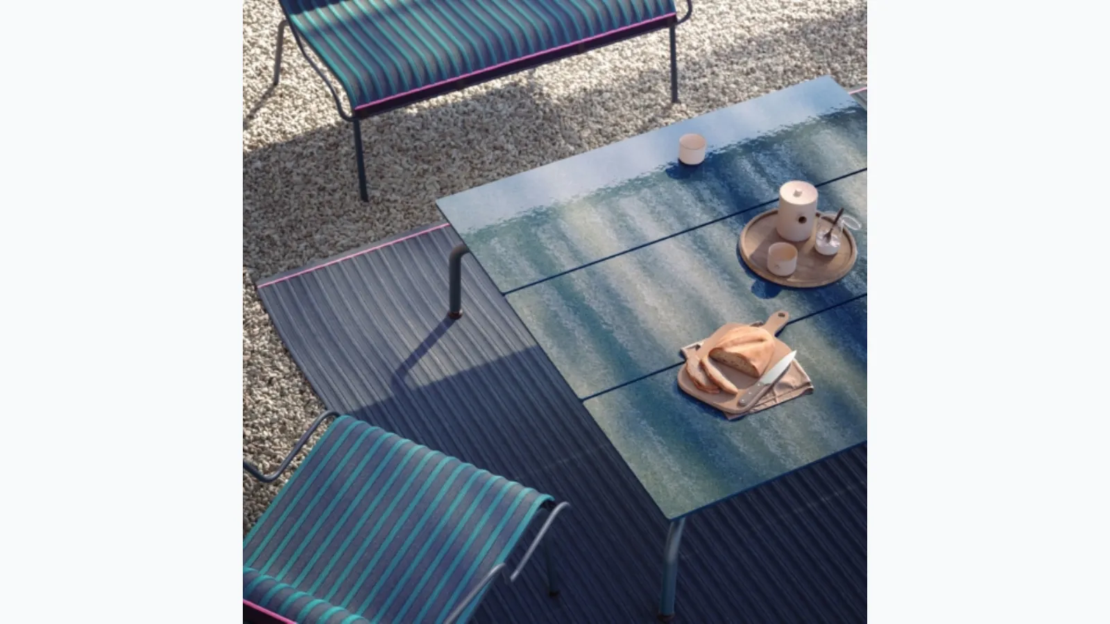 South lava stone coffee table by Magis.