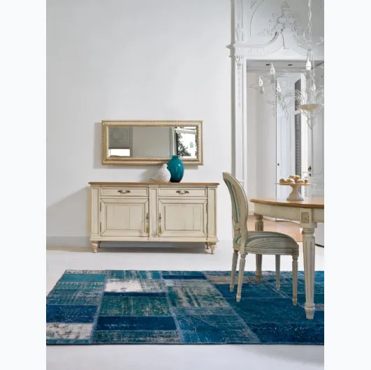 Altair mirror with wooden frame by Tonin Casa