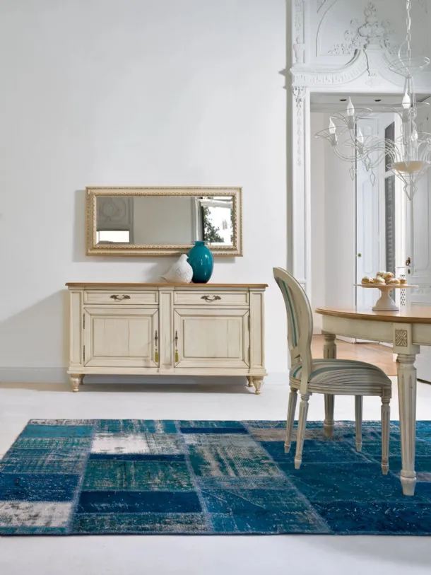Altair mirror with wooden frame by Tonin Casa
