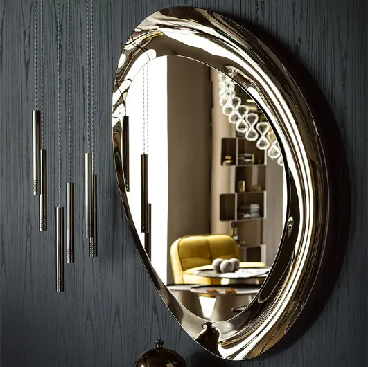 Mirror in mirrored glass Ascot by Cattelan Italia.