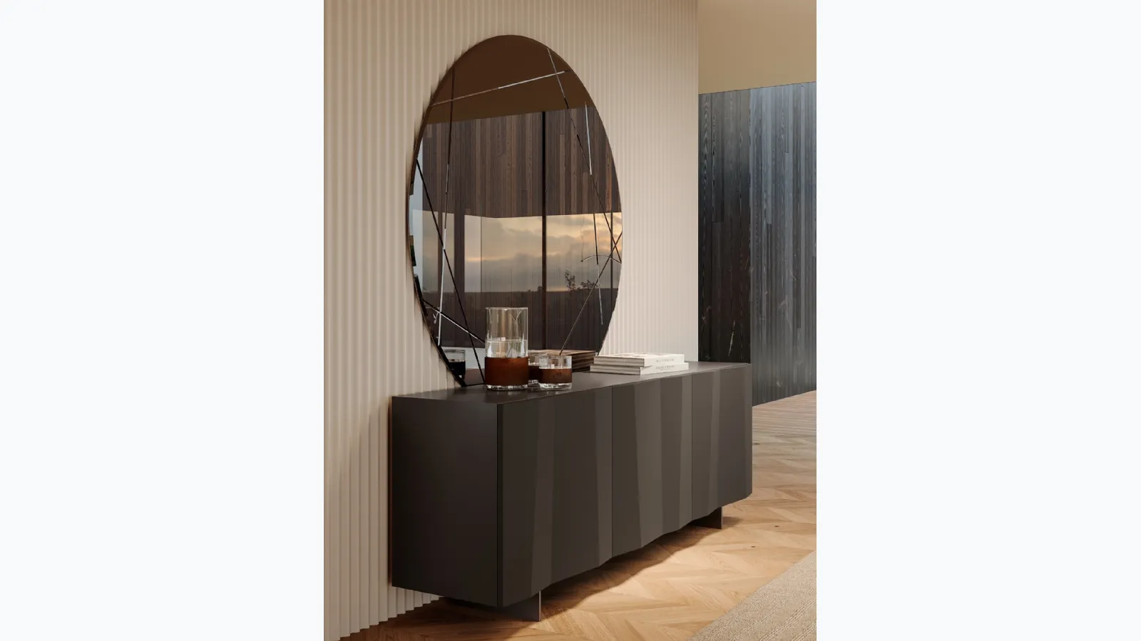 Round mirror Coco by Bontempi