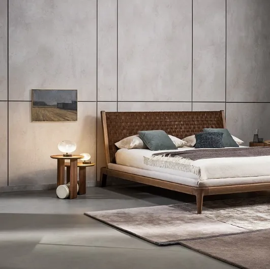 Mirror Island Mirror with a Bonaldo wooden frame
