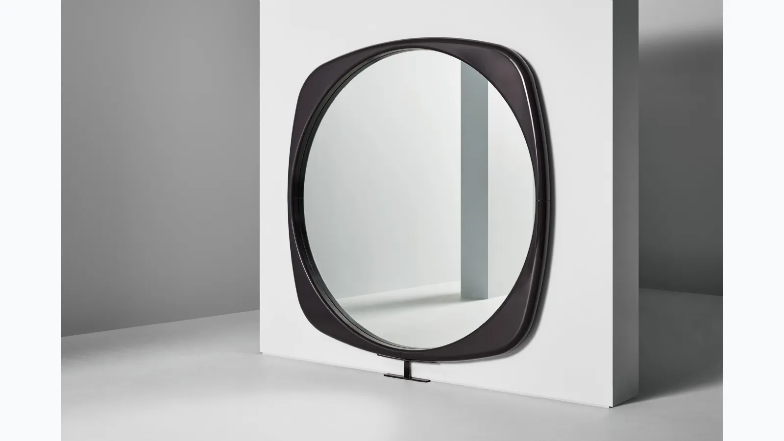 Mistral mirror with polyurethane frame by Bonaldo