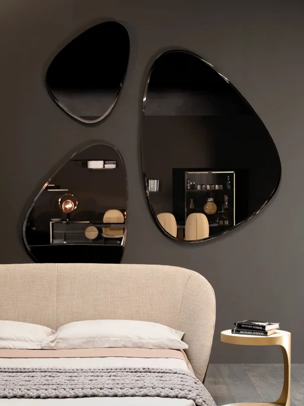 Stone Elite mirror with perimeter beveling by Tonin Casa
