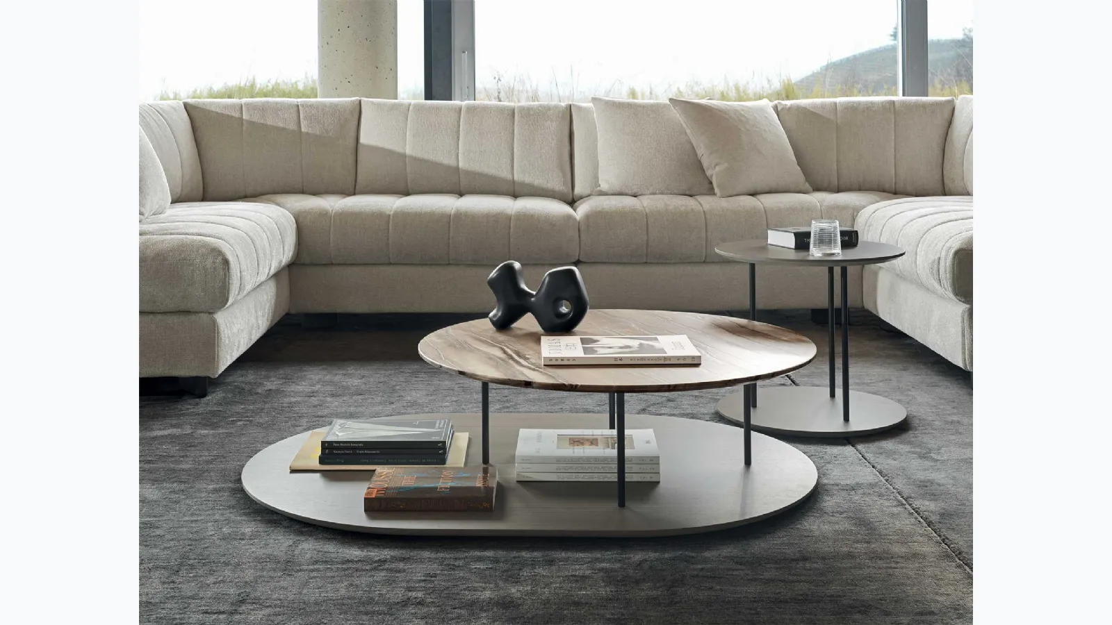 Marble coffee table Staker by Ditre Italia.