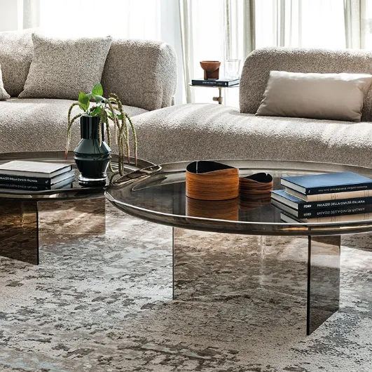 Standard side table made of Cattelan Italia glass