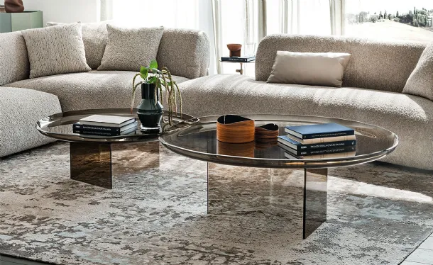 Standard side table made of Cattelan Italia glass