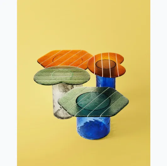 Murano glass Striche coffee table by Miniforms.