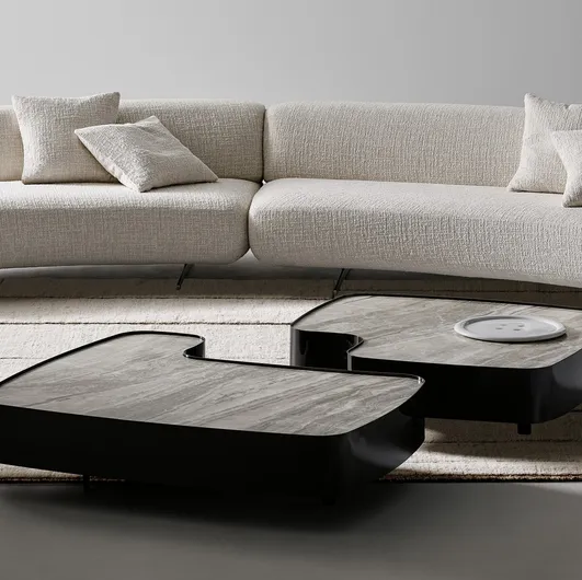 Aspen coffee table with ceramic top by Bonaldo