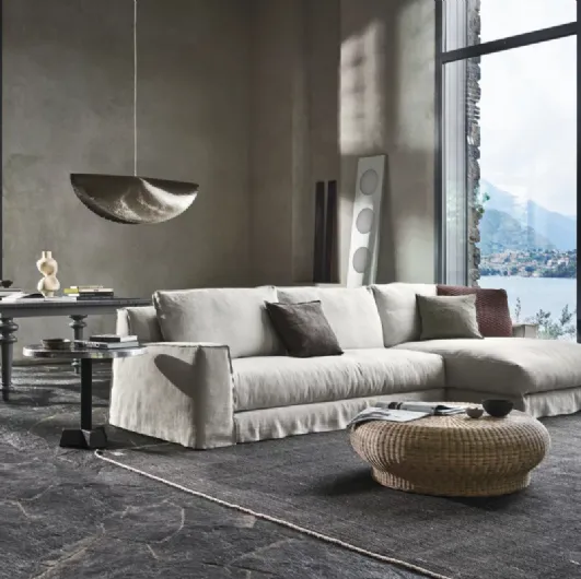 Bolla 15 wicker coffee table by Gervasoni.