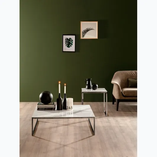 Modern coffee table Central with ceramic top by Tonin Casa