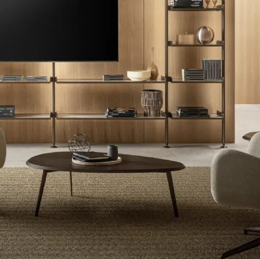 Coffee coffee table in wood by Riflessi