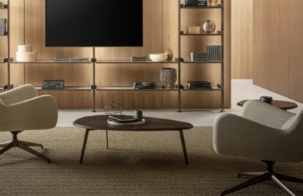 Coffee coffee table in wood by Riflessi
