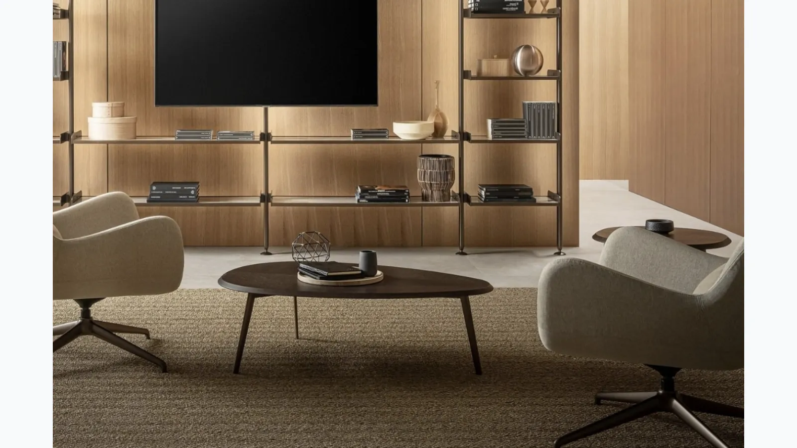 Coffee coffee table in wood by Riflessi