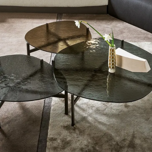 Glass coffee table Flac by Bonaldo