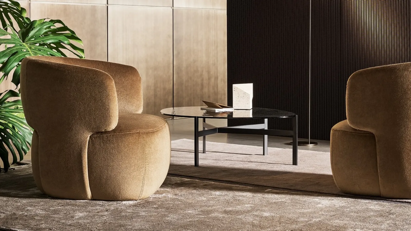 Glass coffee table Flac by Bonaldo