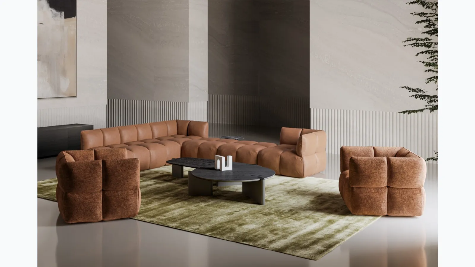 Flatiron wooden coffee table by Bonaldo.