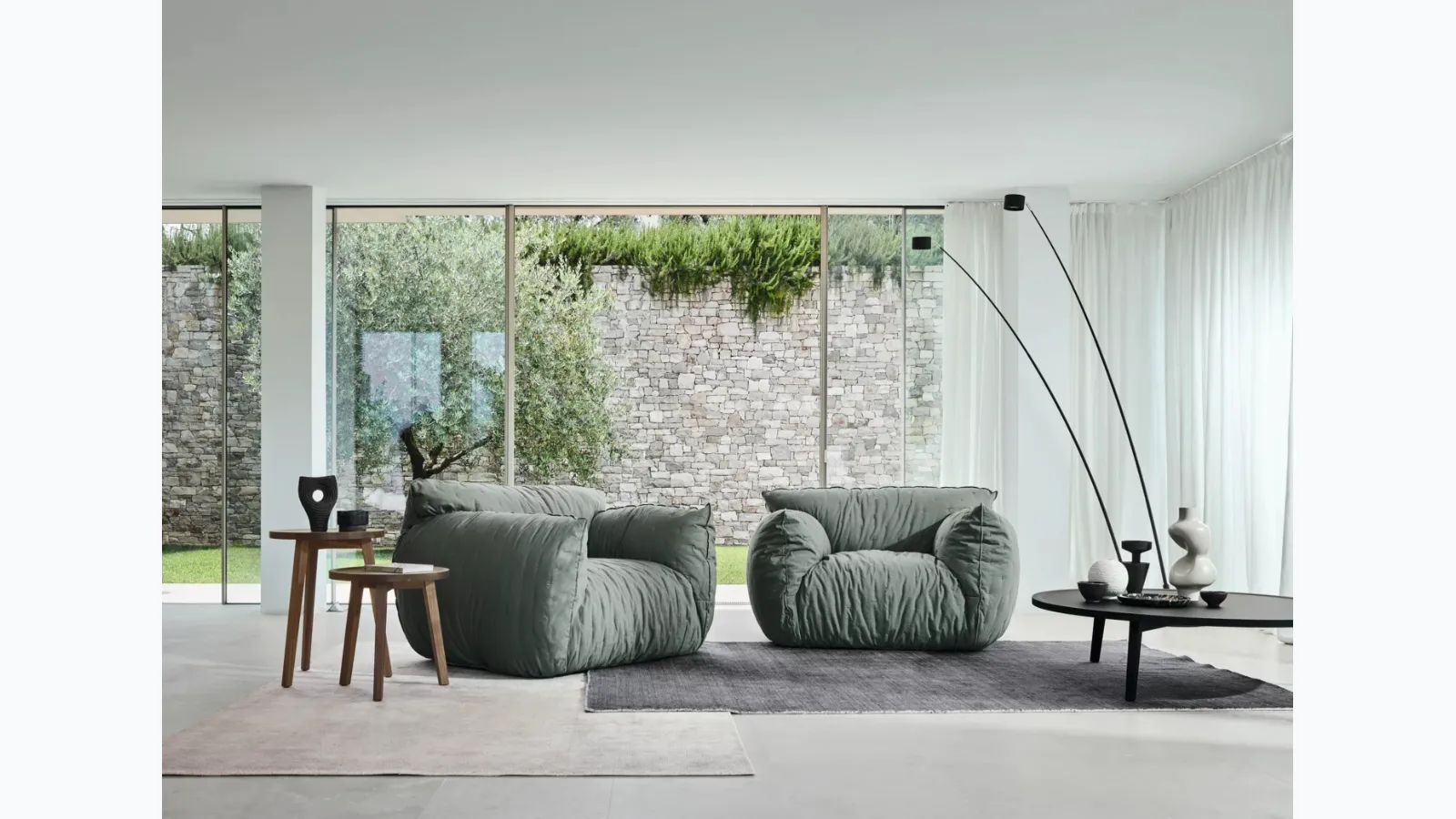 Wooden coffee table Gray by Gervasoni.