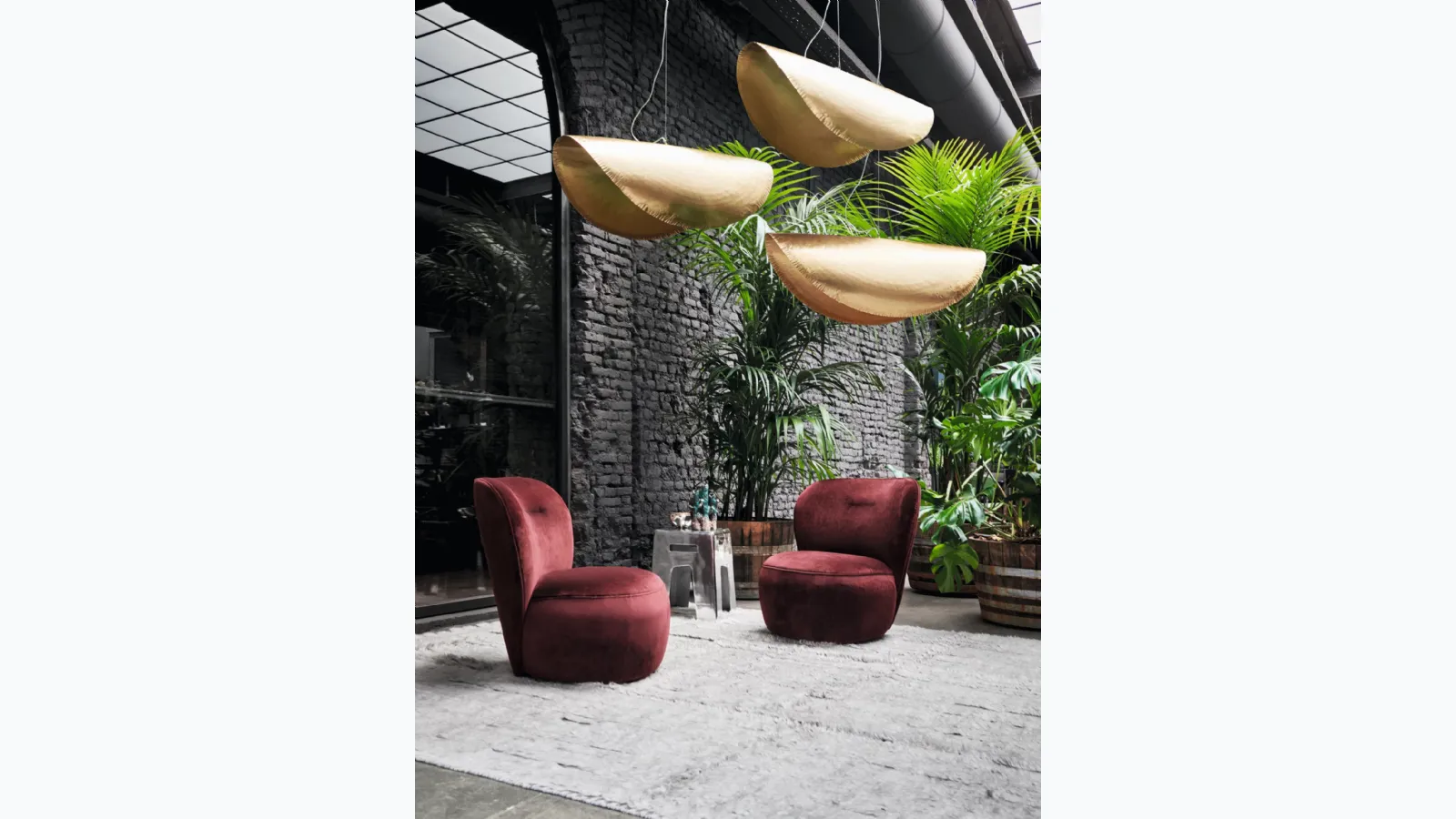 Inout 46 metal table by Gervasoni.