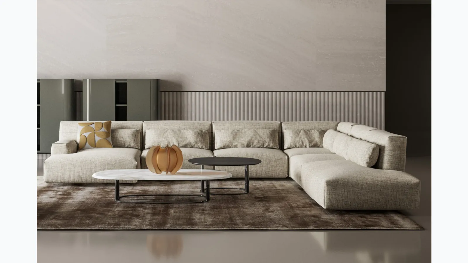 Isabey coffee table in marble or wood by Bonaldo.
