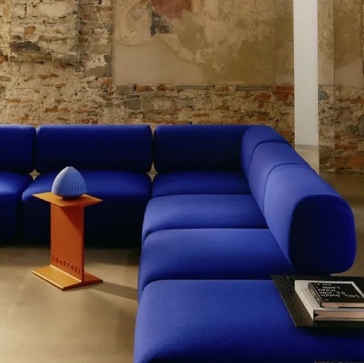 Italian lacquered metal coffee table by Desalto.