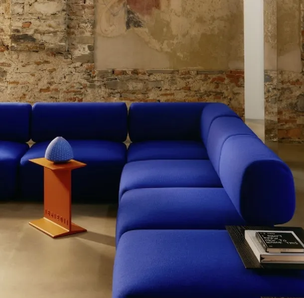 Italian lacquered metal coffee table by Desalto.