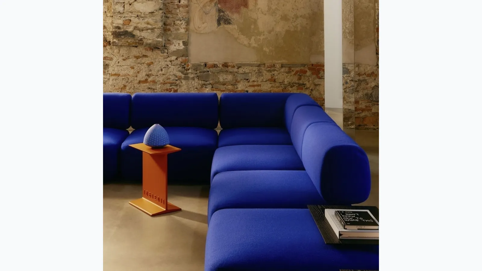 Italian lacquered metal coffee table by Desalto.