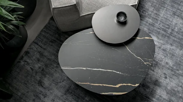 Kumo ceramic or lacquered coffee table by Bonaldo.