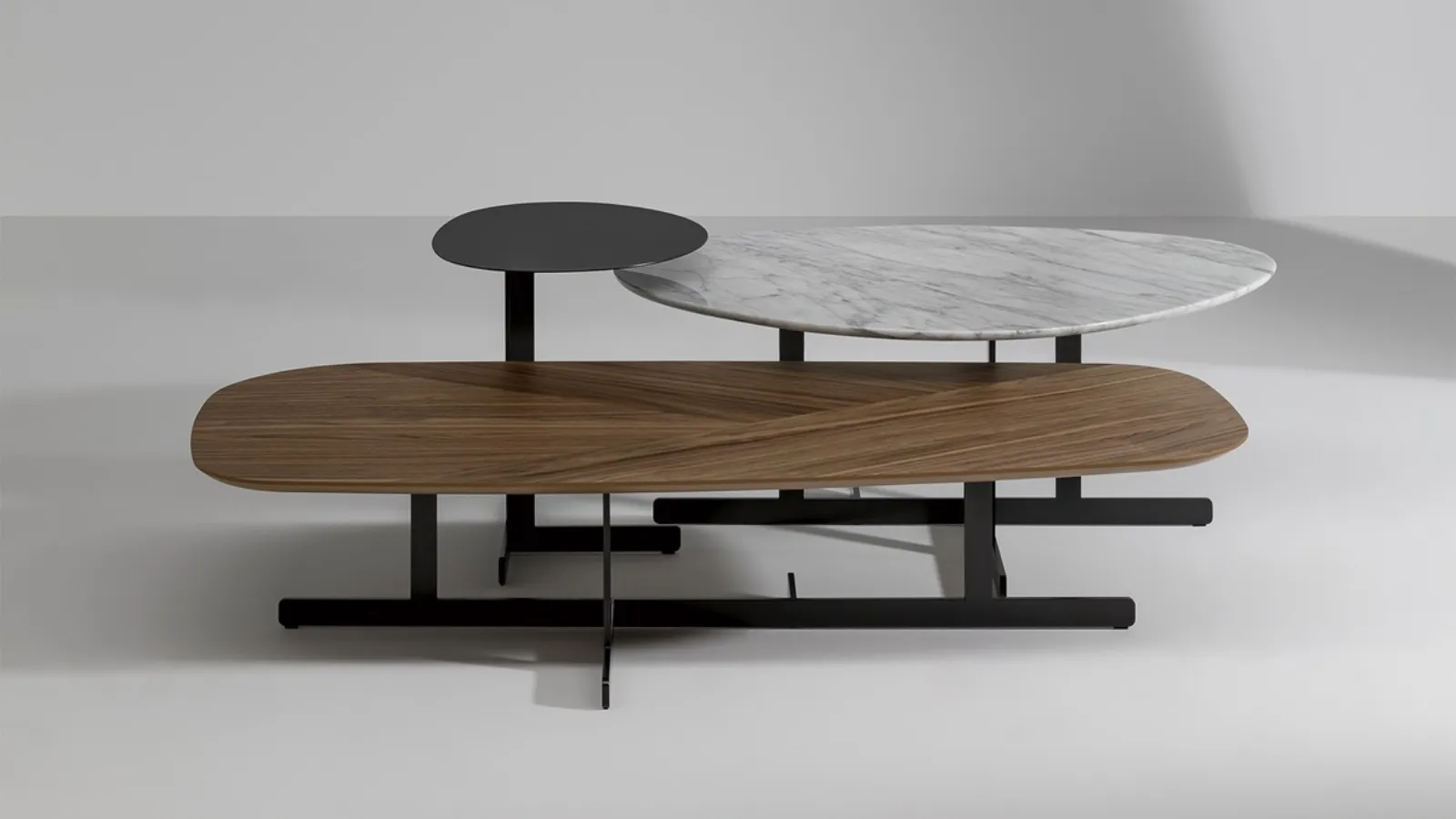 Bonaldo's Kumo coffee table in ceramic or wood or lacquered.