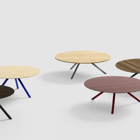 Mini Heb coffee table in Desalto Essence wood.
