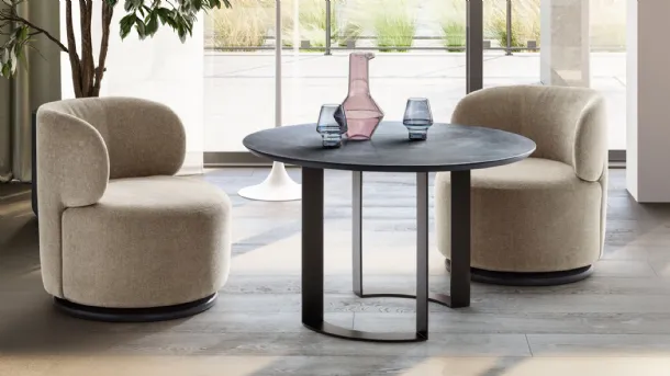 Otto Breakfast cement spatula coffee table by Twils.