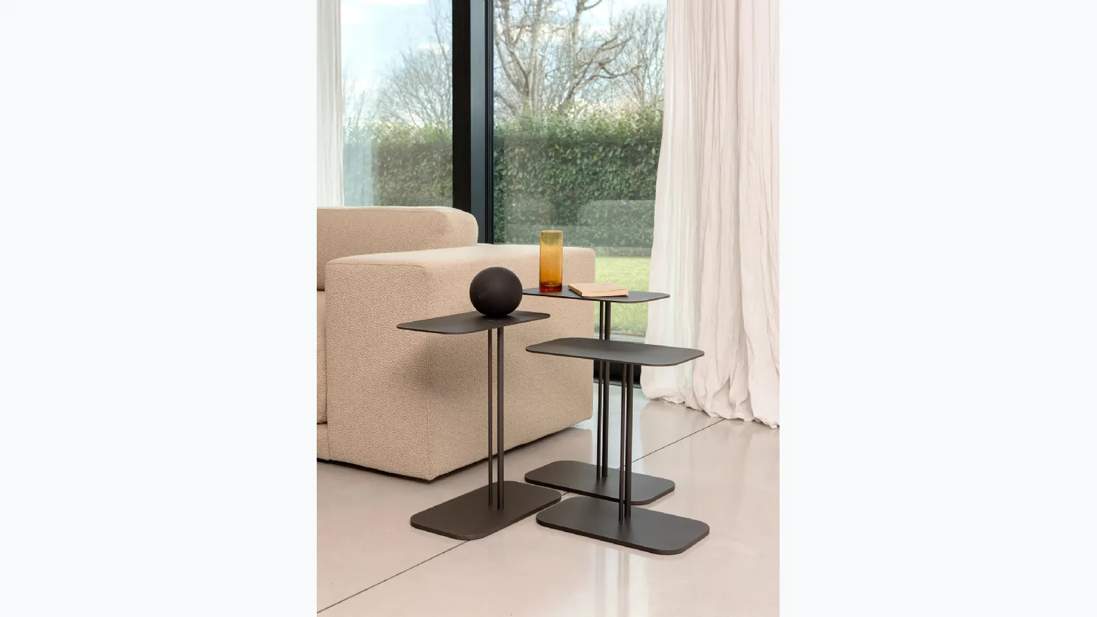 Skyline metal coffee table by Tonin Casa.