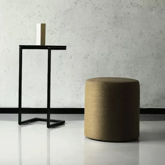 Tower coffee table with marble top by Bontempi