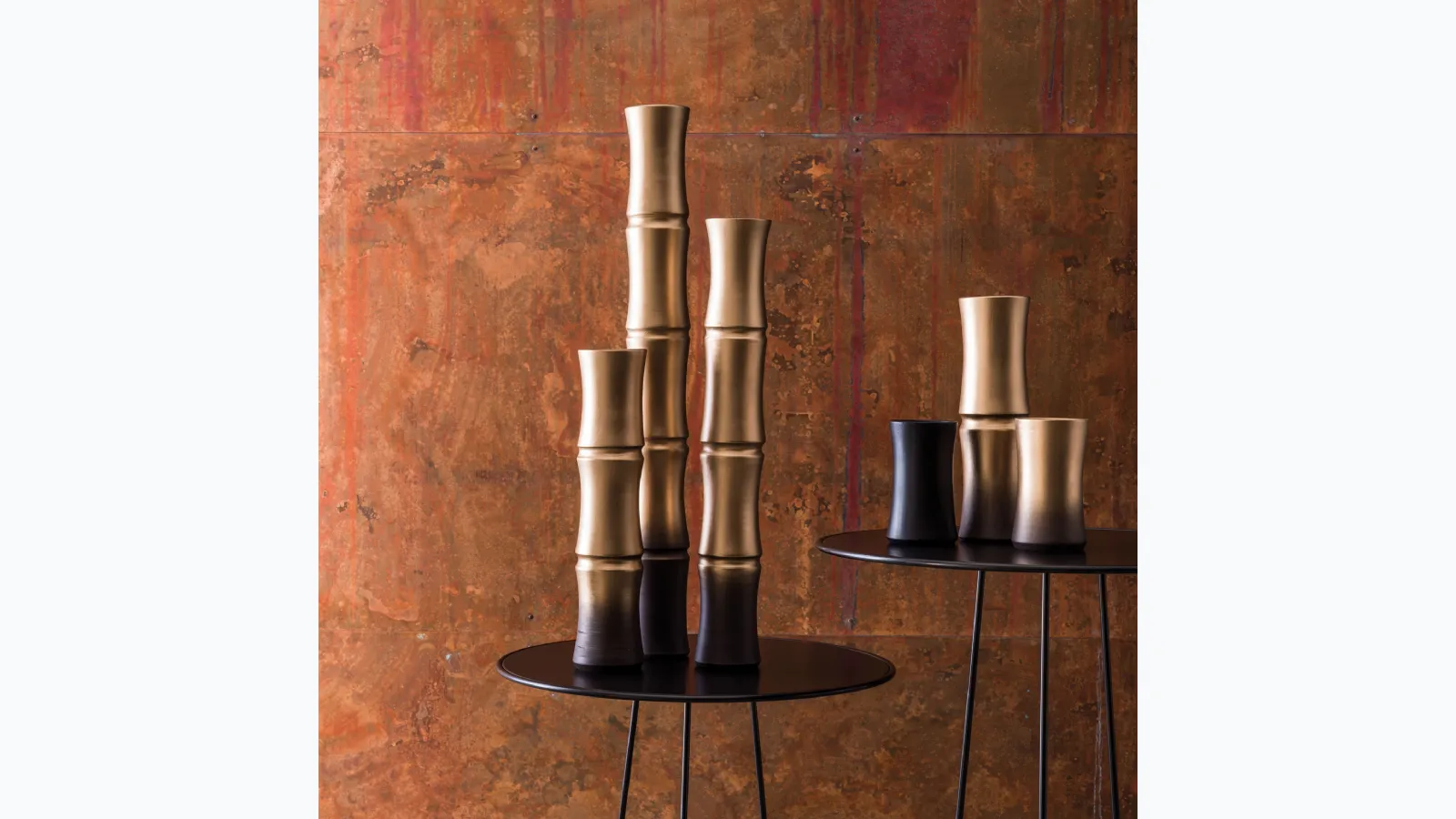 Bamboo Collection vases by Adriani and Rossi.