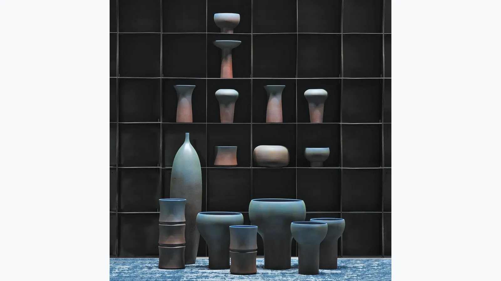 Adriani and Rossi's Mister Blue Collection vases