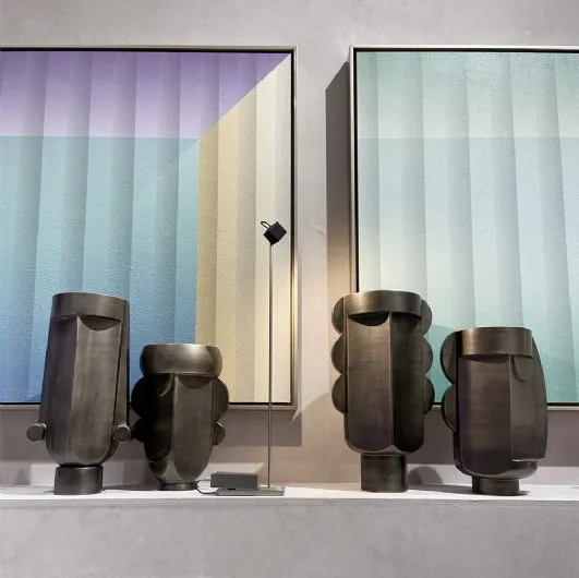 Ceramic pots Checkmate Collection by Adriani and Rossi