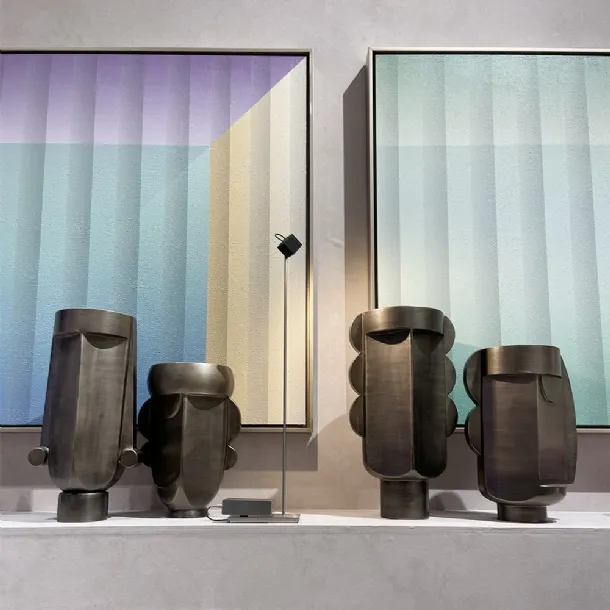 Ceramic pots Checkmate Collection by Adriani and Rossi