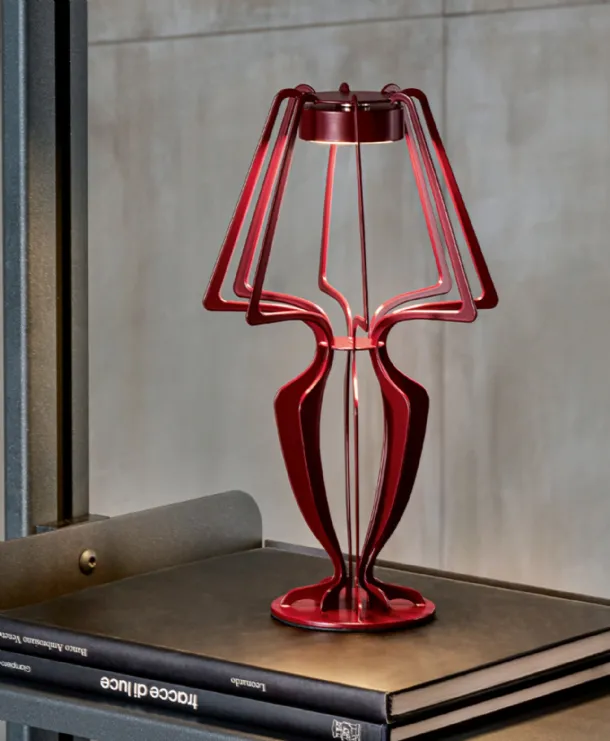 The Allegra T table lamp by Riflessi.